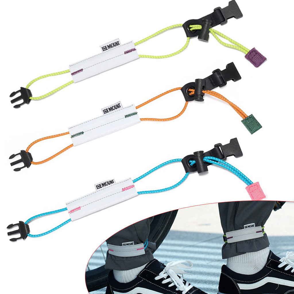 Cycling Gear Usa - Reflektierende Fahrradhose mit Verstellbarem Beinclip, Fluoreszierendes