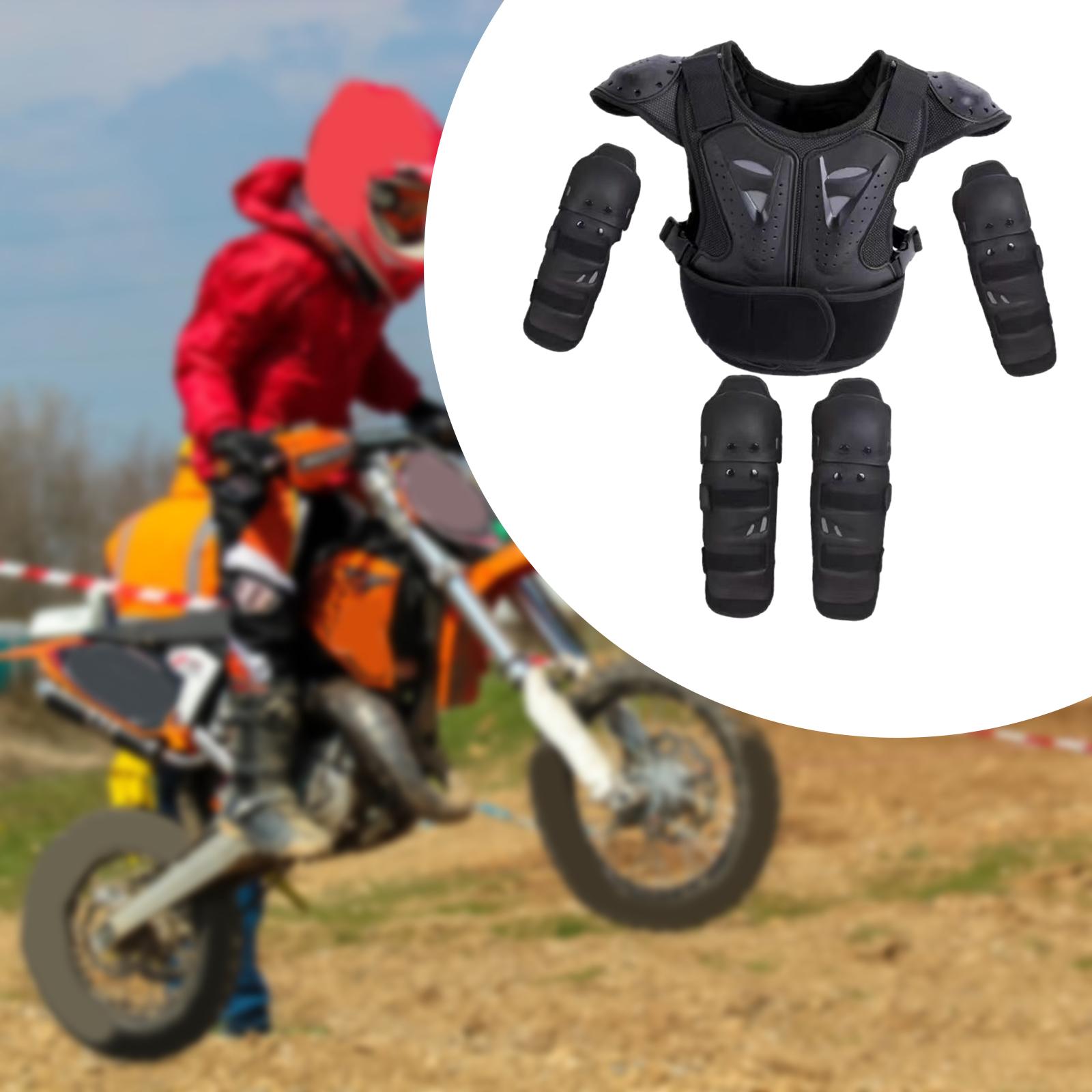 Cycling Protective Gear Kids - Kinder-Motorrad-Schutzanzug Ganzkörper-Brust-Wirbelsäulen-Rückenpanzerung Kindersicherheitsausrüstung für Dirt Bike