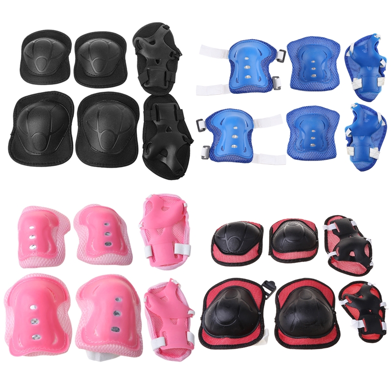 Cycling Protective Gear Kids - 6-teiliges Schutzset für Kinder, Knieschoner für