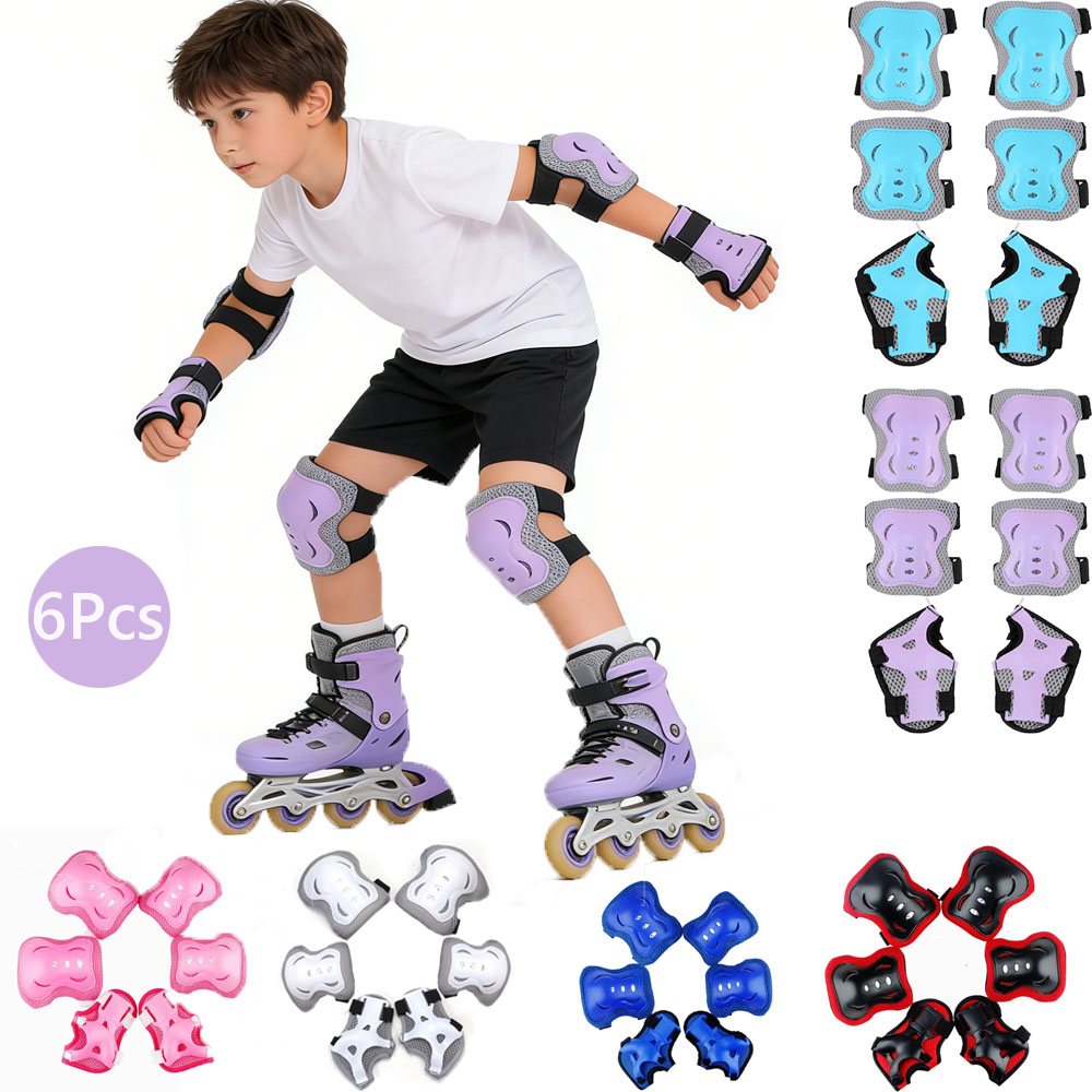 Cycling Protective Gear Kids - Knieschützer für Kinder, Ellenbogenschützer, Alter 3–7,