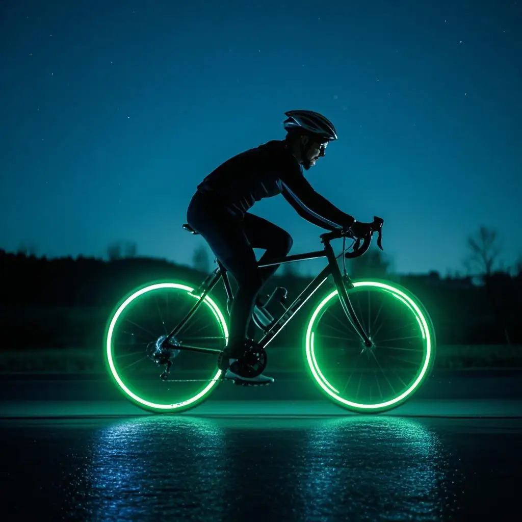 Cycling Gear Stand - Im Dunkeln leuchtende reflektierende Aufkleber, Fahrradlicht