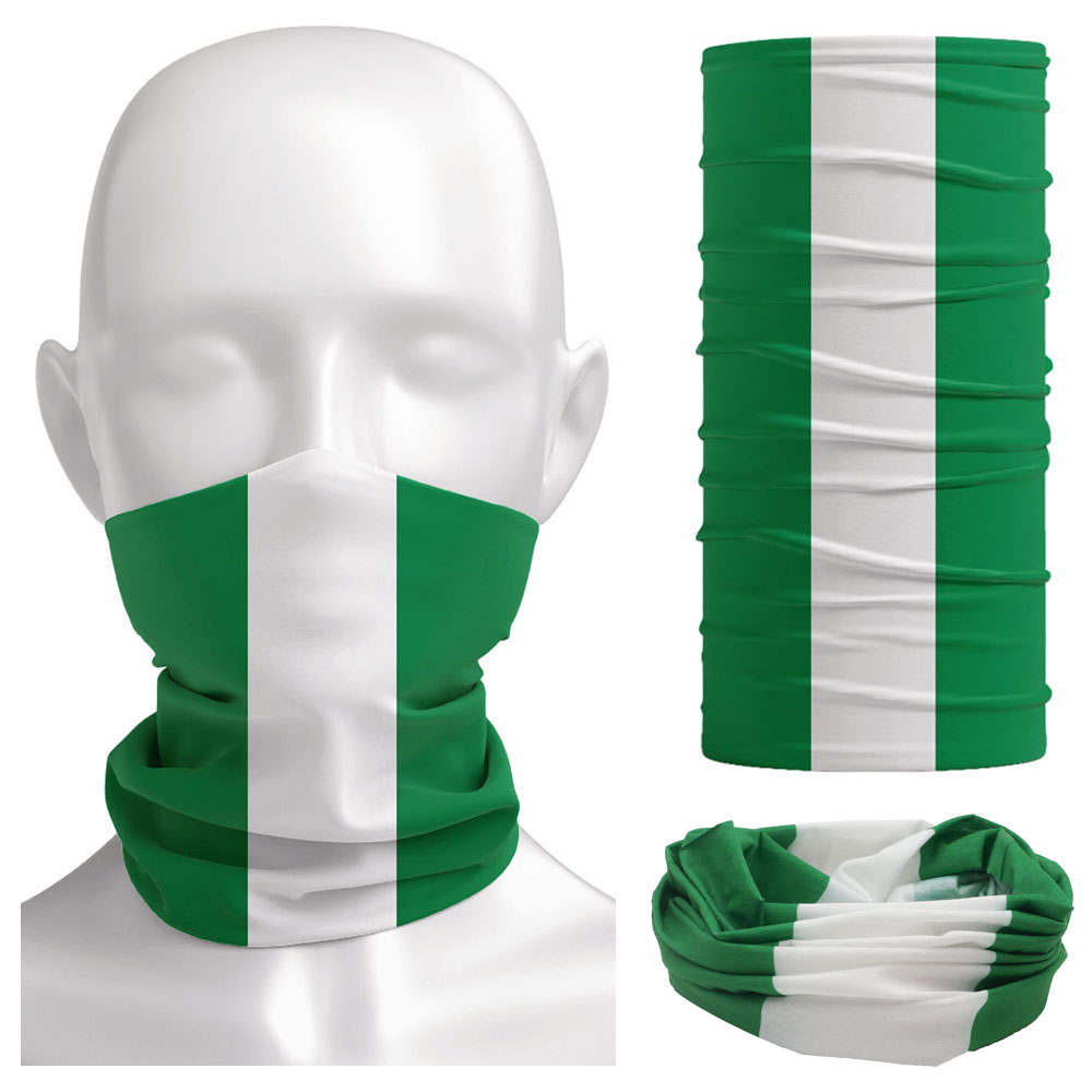 Cycling Gear Usa - Nigeria-Flagge, Halstuch, Damen, Halstuch, Camping, Sturmhaube