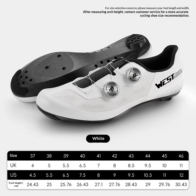Clipless Mtb Shoes - WEST BIKING Rennrad-Clipless-Schuhe, atmungsaktives Jacquard-Mesh, Doppelknopf-Schnalle,