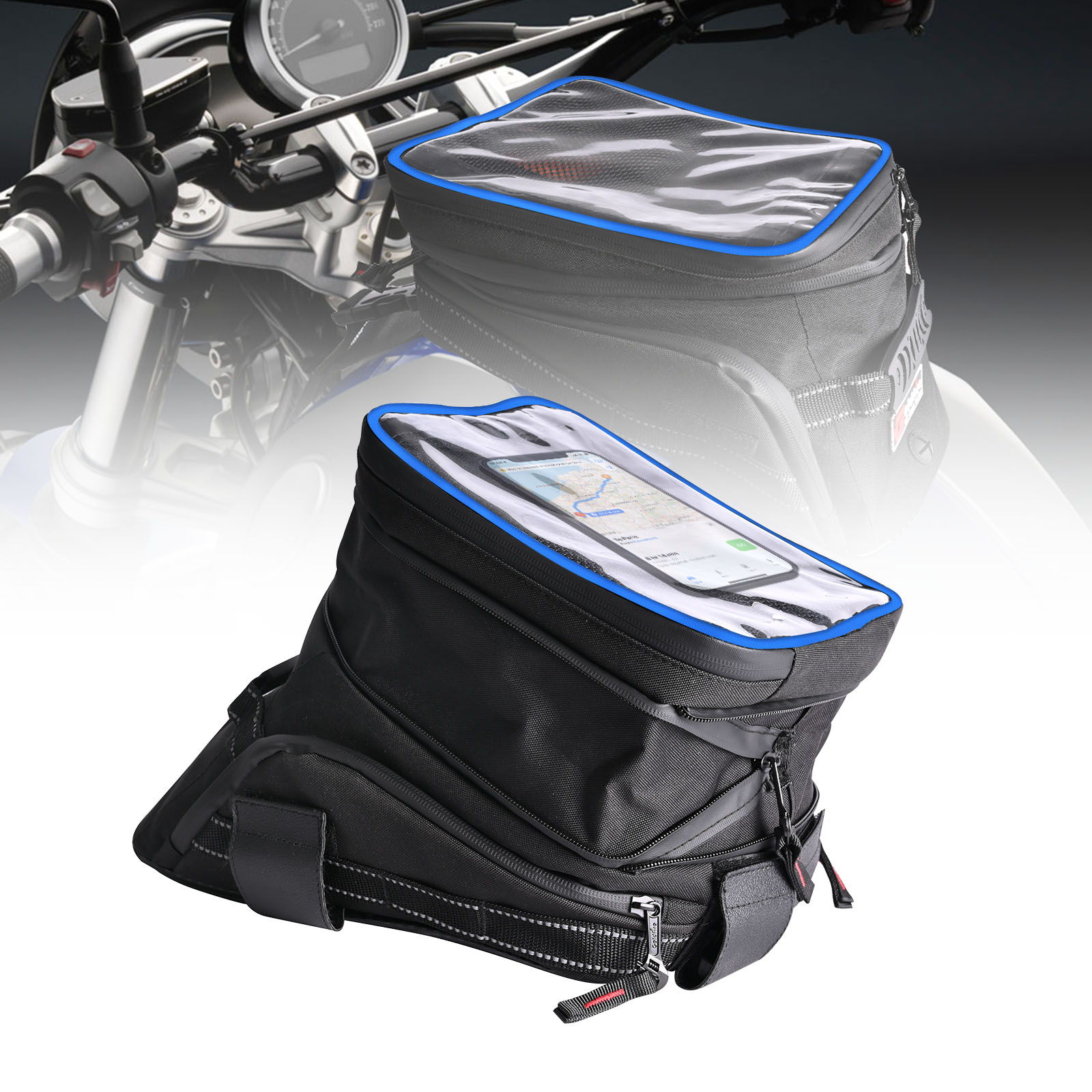 Cycling Gear Organizer - Erweiterbare Motorrad-Tank taschen mit großer Kapazität
