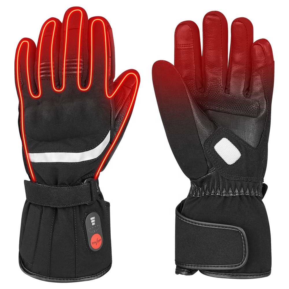 Cycling Gloves - Verstellbare Winddichte Leder-Handschuhe für Outdoor-Sportarten Winter-Radfahren
