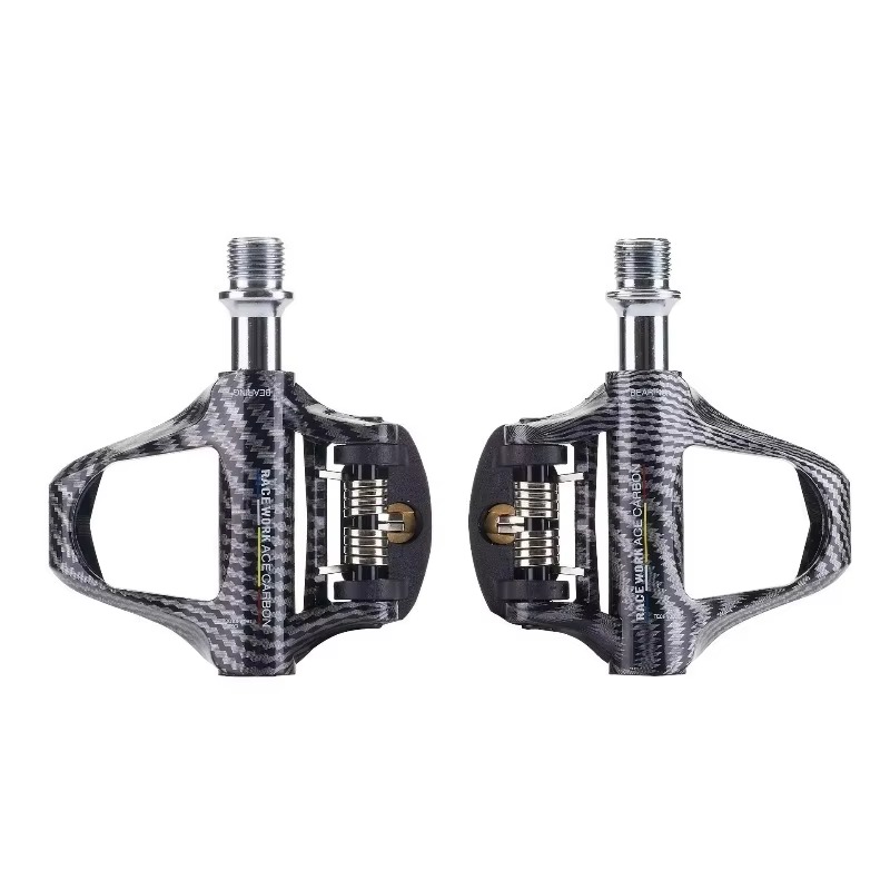Cycling Gear Usa - Leichte Carbonfaser-Pedale mit Klicksystem, kompatibel mit