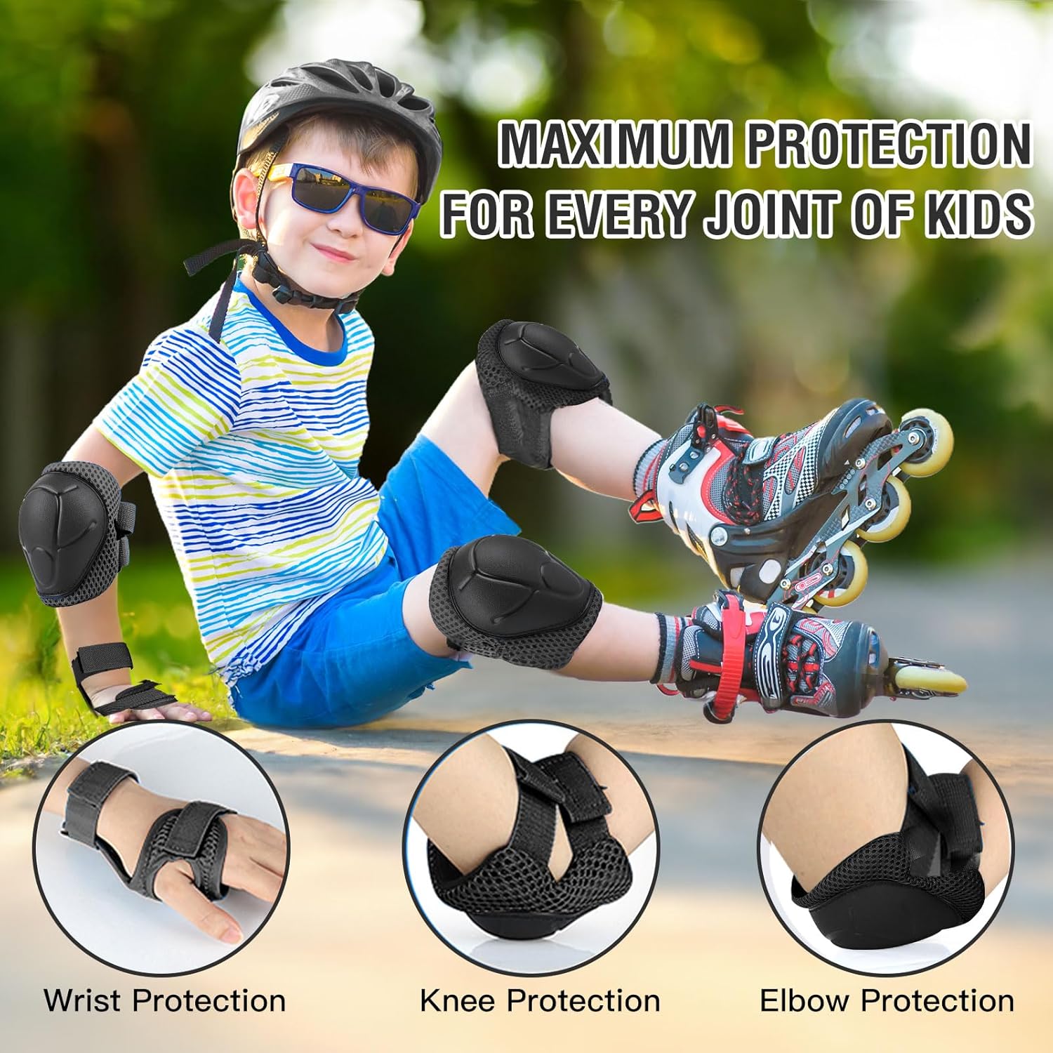 6-teiliges Kinderschutzausrüst – Cycling Protective Gear Kids Bewertung und Preis