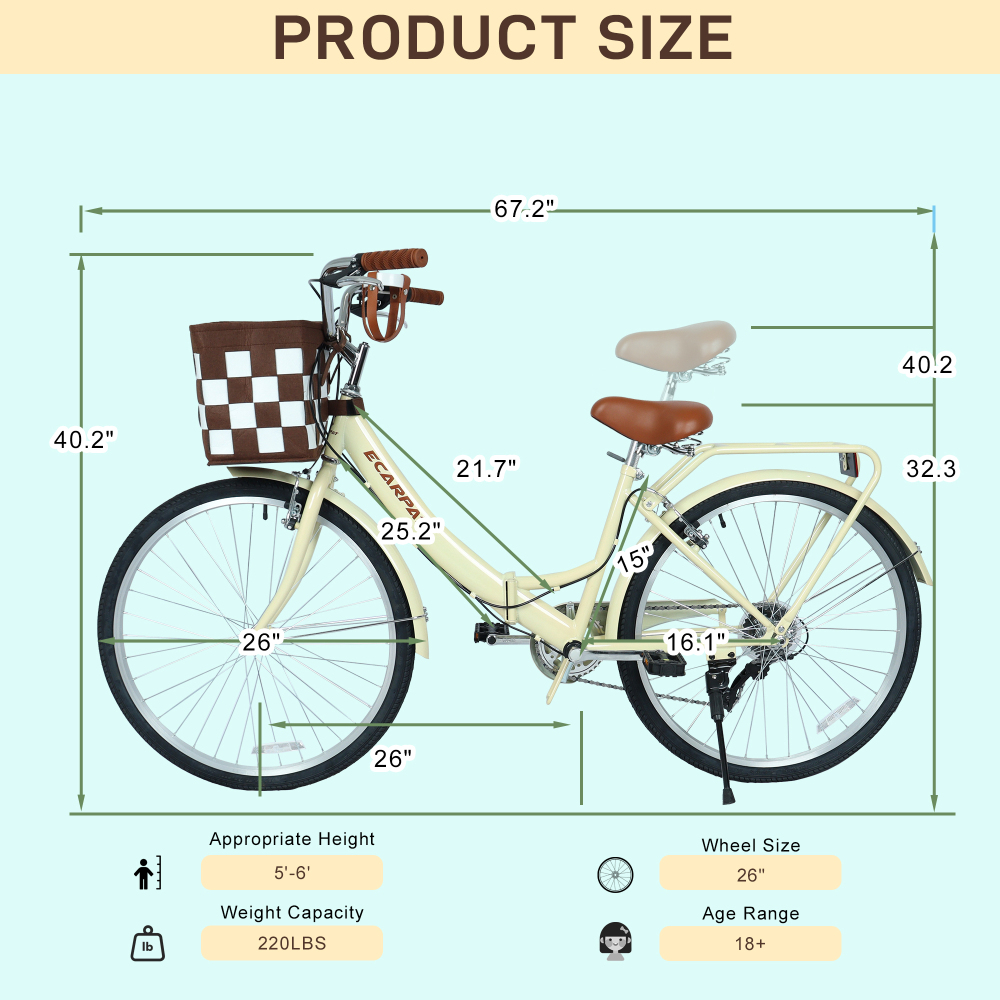 A26285B 26 Zoll Faltbares City – Carbon Bike Frame Bewertung und Preis