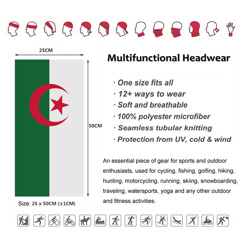 Algerien-Flagge, bedruckt, Ban – Cycling Gear Usa Bewertung und Preis