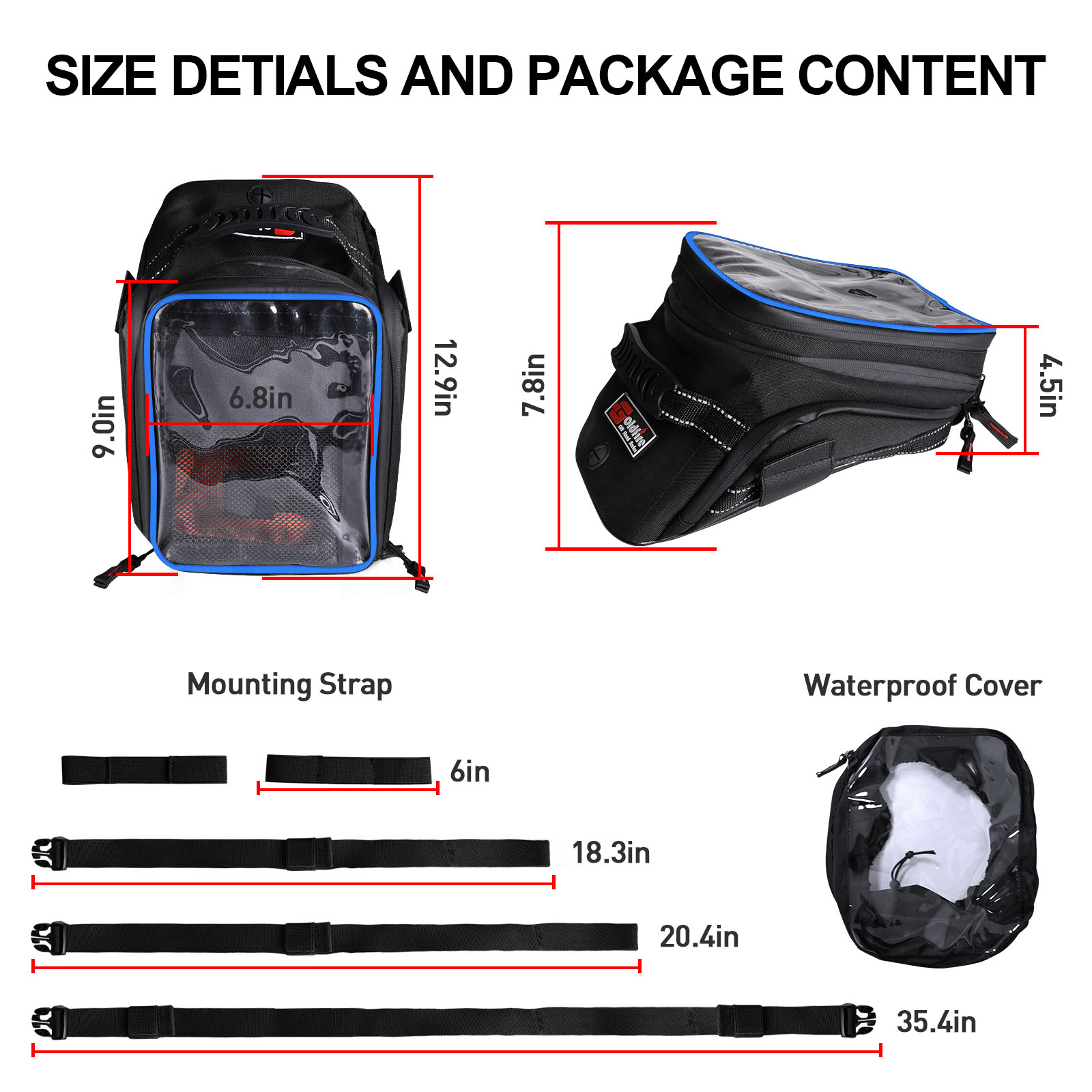 Erweiterbare Motorrad-Tank tas – Cycling Gear Organizer Bewertung und Preis